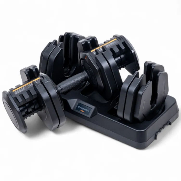 Haltère réglable de 5 à 41 kg avec support - Haltère compact à charge ajustable DuraBell
