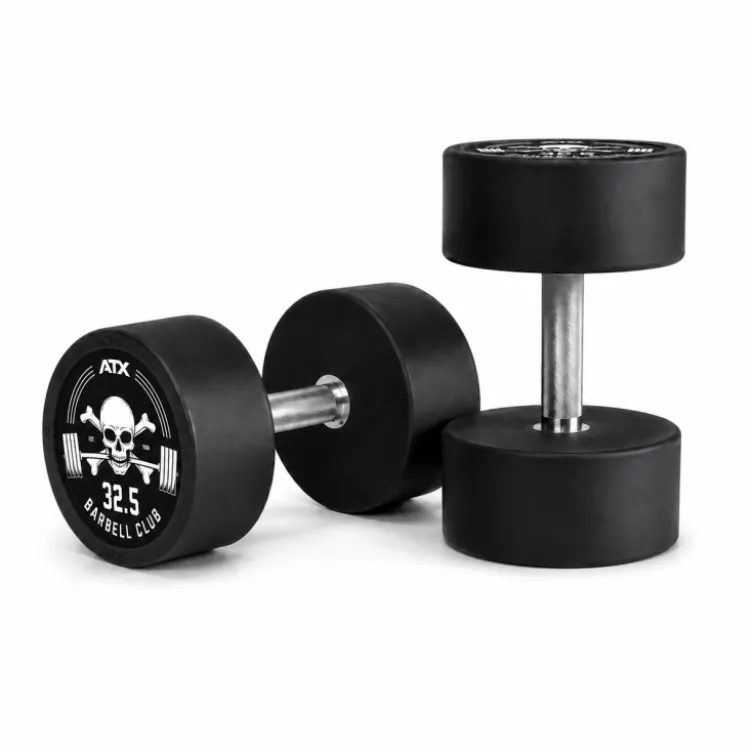 Haltères compacts ATX Barbell Club de 2,5 à 60 kg de qualité professionnelle