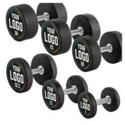 Haltères professionnels ATX avec logo personnalisable de 2,5 à 60 kg