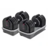Haltères réglables 2 à 36 kg avec support de rangement MA36 Titanium Strength -