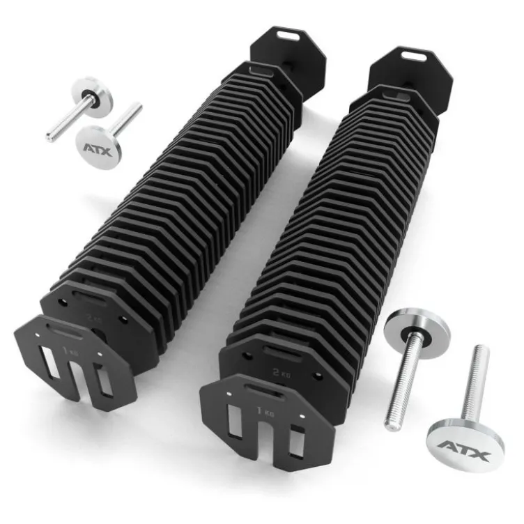 Haltères réglables Octa Dumbbell 2 x 65 kg ATX - Système innovant modulaire pro évolutif