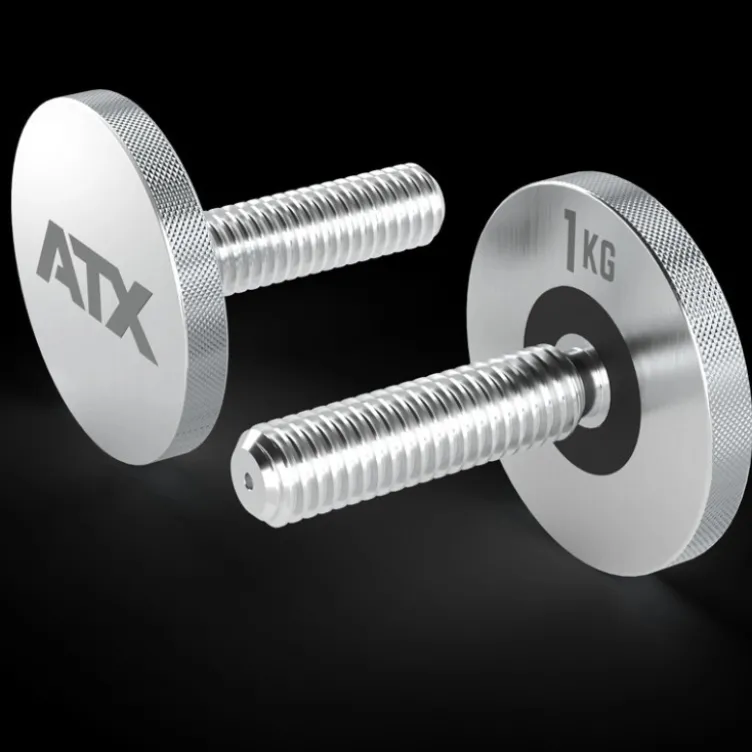 Haltères réglables Octa Dumbbell 2 x 65 kg ATX - Système innovant modulaire pro évolutif