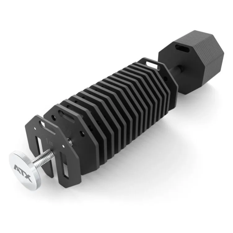 Haltères réglables Octa Dumbbell 2 x 65 kg ATX - Système innovant modulaire pro évolutif