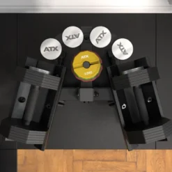 Haltères réglables Octa Dumbbell 2 x 53 kg ATX - Système modulaire pro évolutif jusqu’à 65 kg