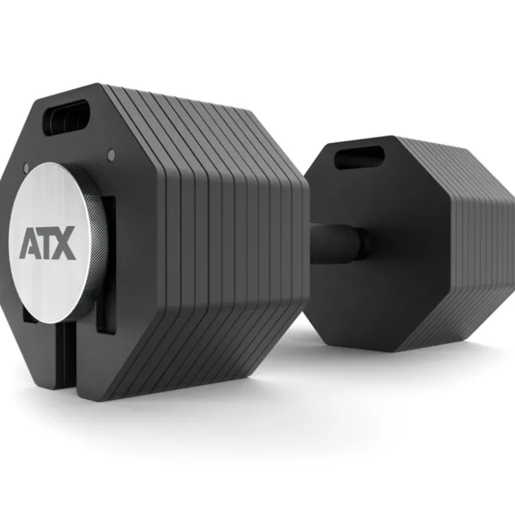Haltères réglables Octa Dumbbell 2 x 53 kg ATX - Système modulaire pro évolutif jusqu’à 65 kg