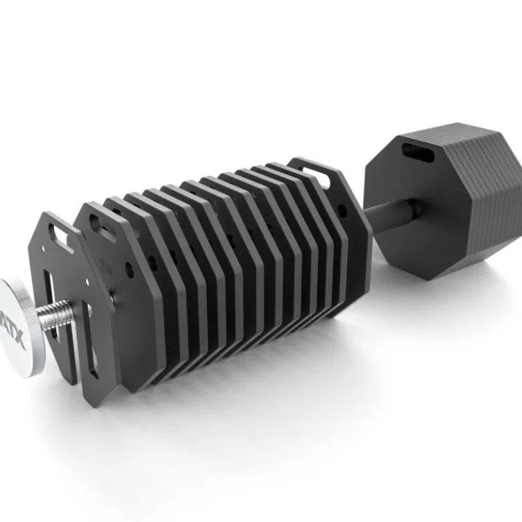 Haltères réglables Octa Dumbbell 2 x 53 kg ATX - Système modulaire pro évolutif jusqu’à 65 kg