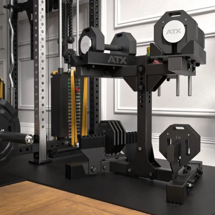 Haltères réglables Octa Dumbbell 2 x 53 kg ATX - Système modulaire pro évolutif jusqu’à 65 kg