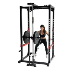Heavy Duty Power Rack à Squat Titanium Strength avec poulie haute et basse à charge libre max 272 kg - RH60LR2