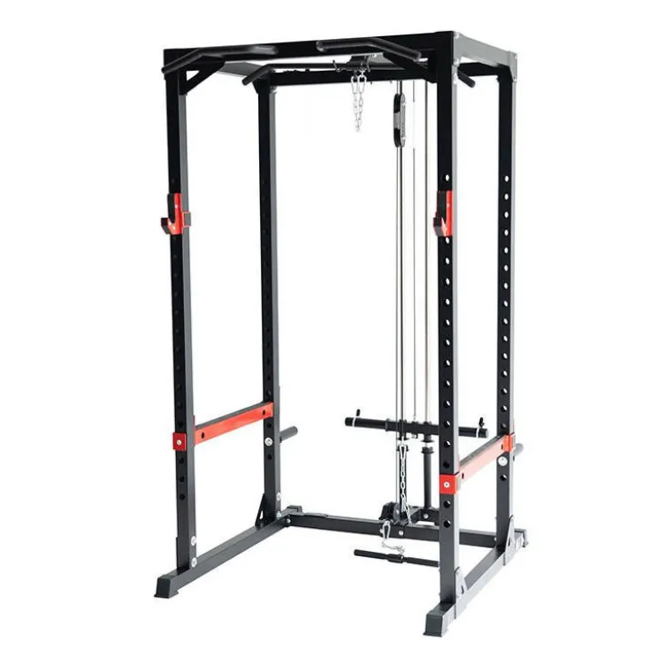 Heavy Duty Power Rack à Squat Titanium Strength avec poulie haute et basse à charge libre max 272 kg - RH60LR2