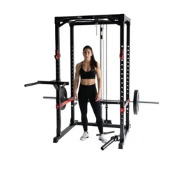 Heavy Duty Power Rack à Squat Titanium Strength avec poulie haute et basse à charge libre max 272 kg - RH60LR2