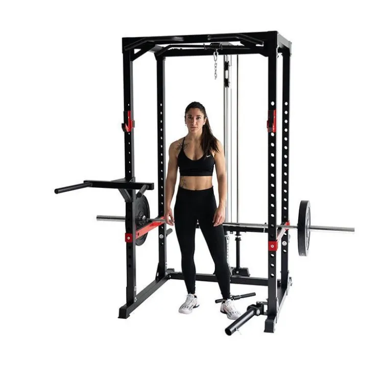 Heavy Duty Power Rack à Squat Titanium Strength avec poulie haute et basse à charge libre max 272 kg - RH60LR2