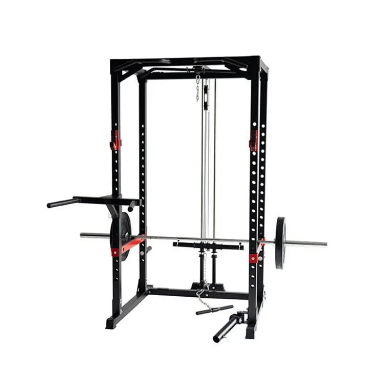 Heavy Duty Power Rack à Squat Titanium Strength avec poulie haute et basse à charge libre max 272 kg - RH60LR2
