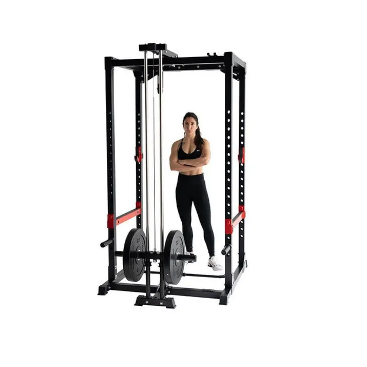 Heavy Duty Power Rack à Squat Titanium Strength avec poulie haute et basse à charge libre max 272 kg - RH60LR2