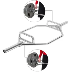Hex Deadlift barre olympique pour soulevé de terre - Capacité de charge 200 kg