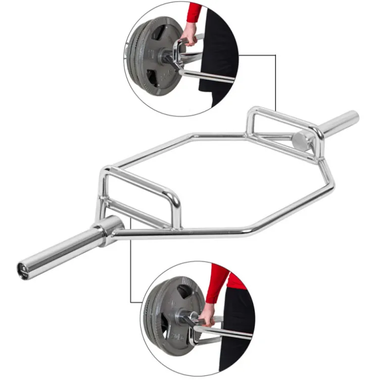 Hex Deadlift barre olympique pour soulevé de terre - Capacité de charge 200 kg