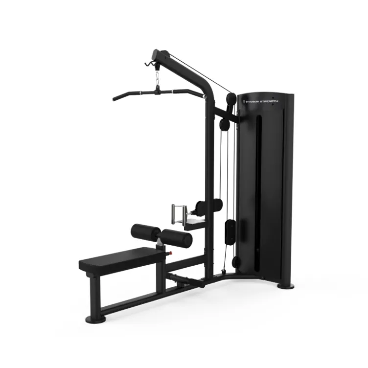 High pulley et rowing station de musculation à charge guidée pour le renforcement des muscles du haut du corps - Titanium BS-S6