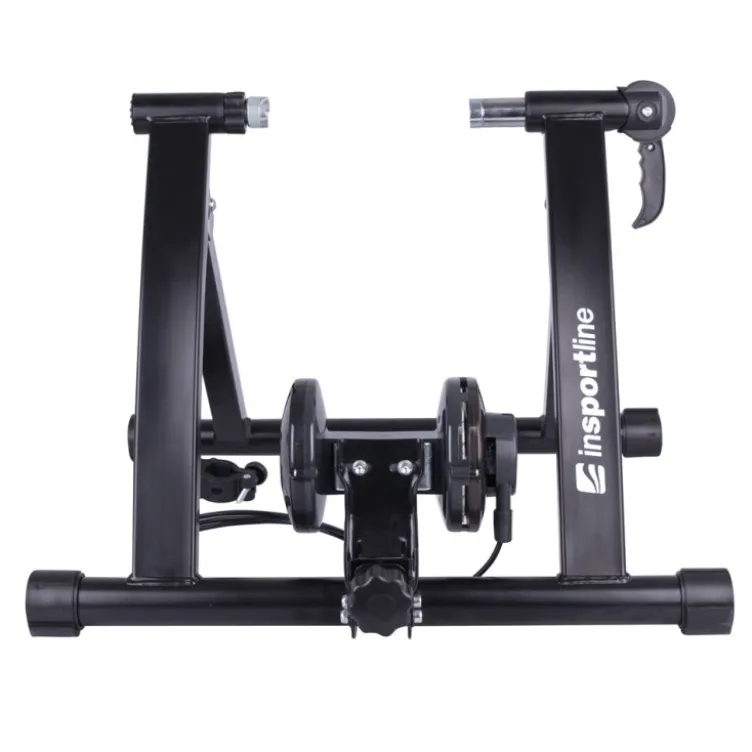 Home Trainer magnétique Gibello avec 6 modes de résistance pour vélo de route avec roues de 26 à 28 pouces - Format compact