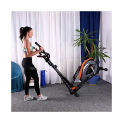 Home trainer pour entraînement de cardio à domicile avec 8 niveaux de résistance - Roue d'inertie 7 kg