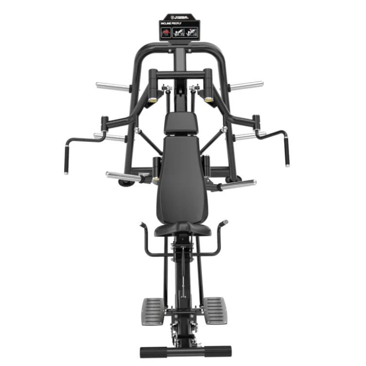Iso-latéral Incline pec fly à charge libre 250 kg Genesis Séries Titanium Strength GS-PL10 - Pec fly machine à bras indépendants