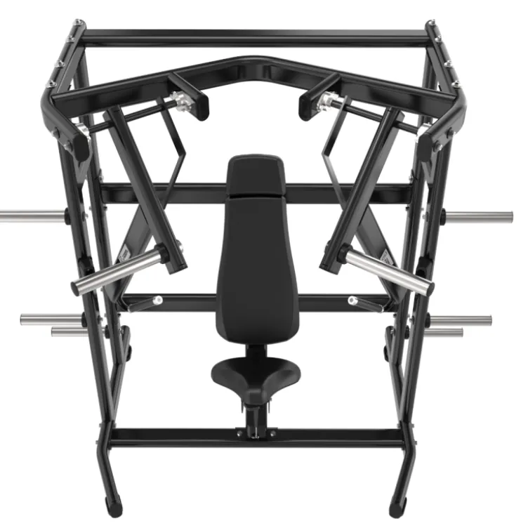 Iso-latéral wide chest press machine à charge libre jusqu'à 200 kg Titanium Strength Black Séries BS-PL16