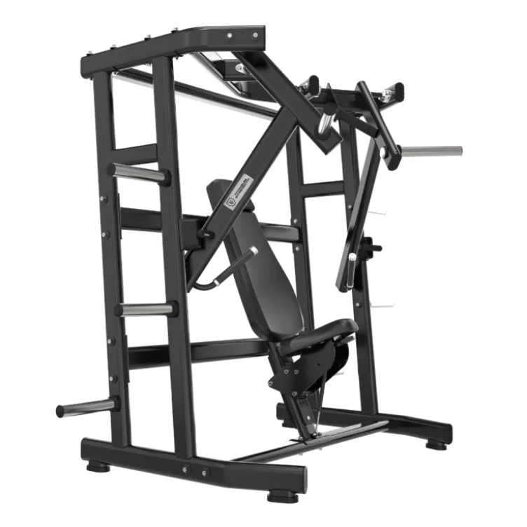 Iso-latéral wide chest press machine à charge libre jusqu'à 200 kg Titanium Strength Black Séries BS-PL16