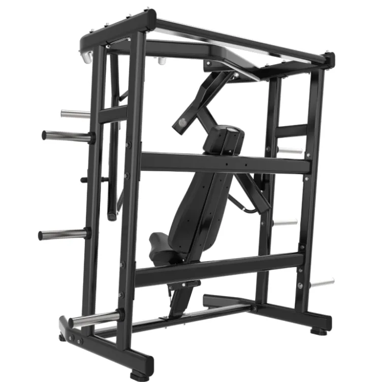 Iso-latéral wide chest press machine à charge libre jusqu'à 200 kg Titanium Strength Black Séries BS-PL16