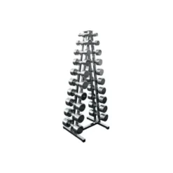 Jeu d'haltères chromés 1 à 10 kg de marque ATXavec poignées ergonomiques moletée