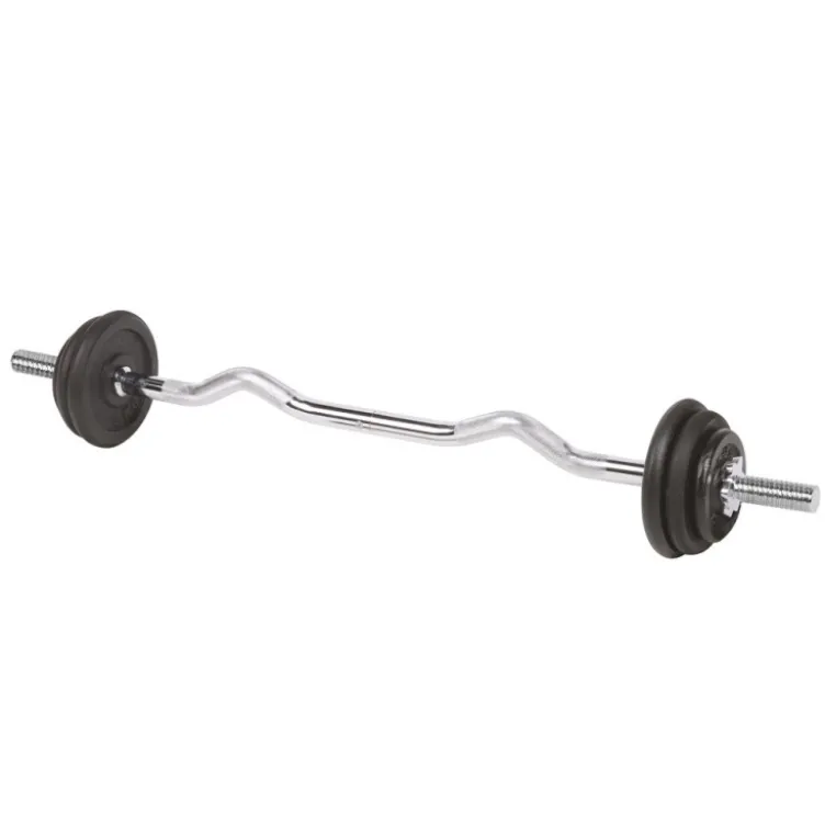 Jeu d'haltères de curl avec étui 20 kg - 67,5 x28 x 11 cm