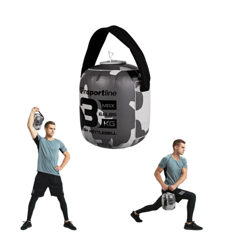 Kettlebell 3 kg à 8 kg avec remplissage à eau avec poignée en néoprène pour l'Hyrox et le crossfit