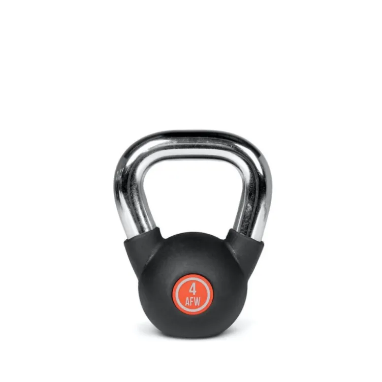 Kettlebells avec revêtement en caoutchouc de 4 kg à 20 kg pour conditionnement physique