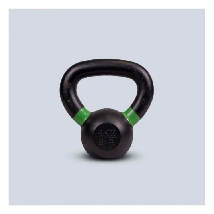 Kettlebells en fonte avec revêtement en poudre durable de 4 à 40 kg avec code couleur pour Hyrox et musculation