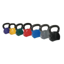 Kettlebells 4 à 16 kg de cross-training avec revêtement en vinyle pour Séances Hyrox