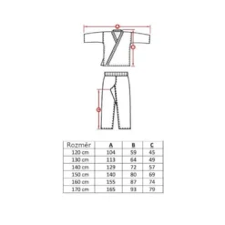 Kimono de Karaté pour enfant entraînement - 6 tailles