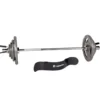 Kit complet barre de musculation olympique 120 cm avec 45 kg de poids pour training à domicile