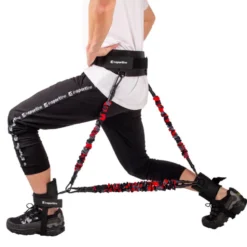 Kit complet de sangles de résistance pour taille et chevilles - exercices du bas de corps