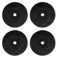 Kit de musculation barre standard et paire d'haltères courts réglables de 3 à 50kg