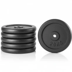 Kit de poids standards coulés en fonte 100 kg économique