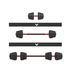 Kit de training à la barre courte ou longue et haltères pour homegym
