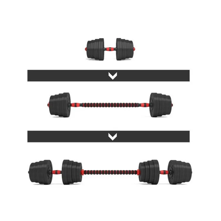 Kit de training à la barre courte ou longue et haltères pour homegym