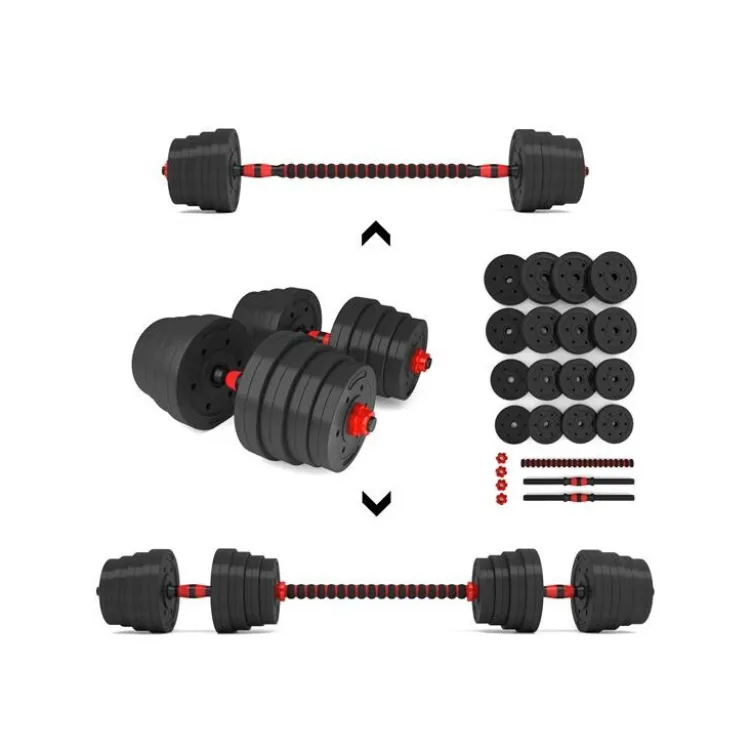 Kit de training à la barre courte ou longue et haltères pour homegym