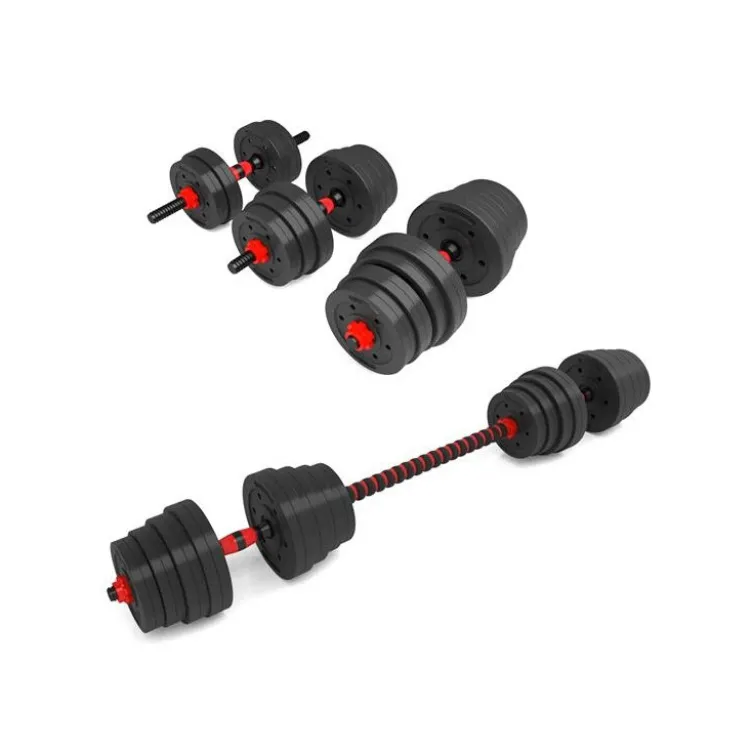 Kit de training à la barre courte ou longue et haltères pour homegym