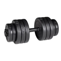 Kit d'haltères complet 2 x 20 KG avec colliers de serrage et plaques de poids standard
