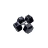 Kit d'haltères hexagonaux 1 à 20 kg revêtement caoutchouc