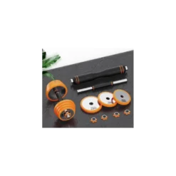Kit d'haltères 20 kg facile d'utilisation avec étui de transport - 8 plaques de poids