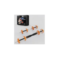 Kit d'haltères 20 kg facile d'utilisation avec étui de transport - 8 plaques de poids