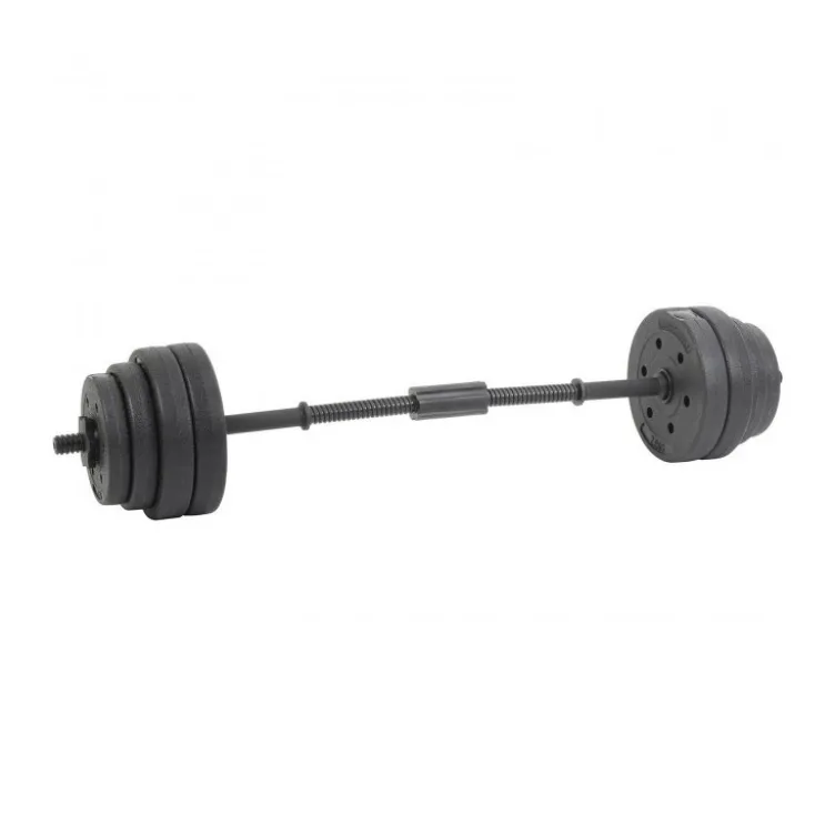 Kit haltères courtes 30 kg / barre droite 2 en 1