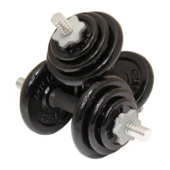 Kit spécial Homegym barre de curl EZ paire d'haltères courtes et 35 kg disques de poids