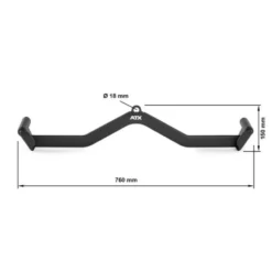 Lat Foam Grip - Poignée de tirage large ergonomique 75 cm à prise interne