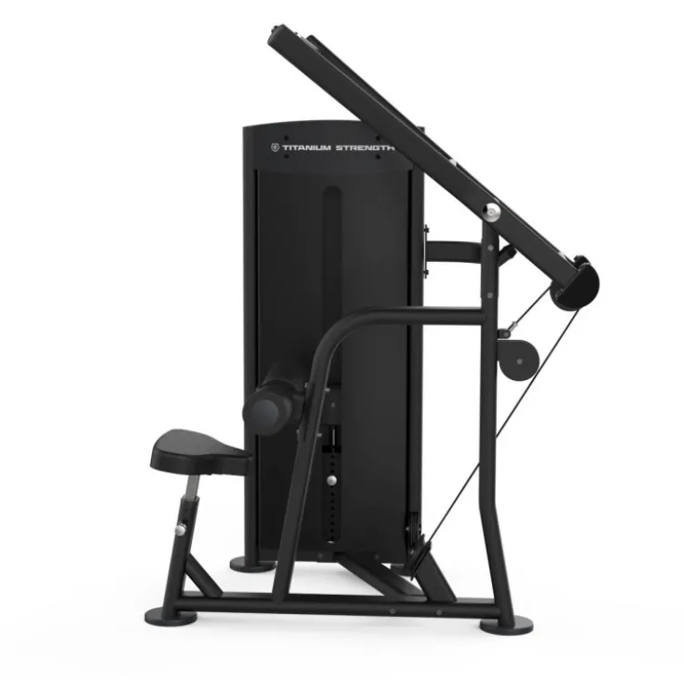 Lat pull down machine Titanium Black séries à charge guidée pour établissements professionnels - Mouvements divergents BS-S13