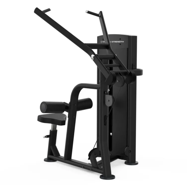 Lat pull down machine Titanium Black séries à charge guidée pour établissements professionnels - Mouvements divergents BS-S13